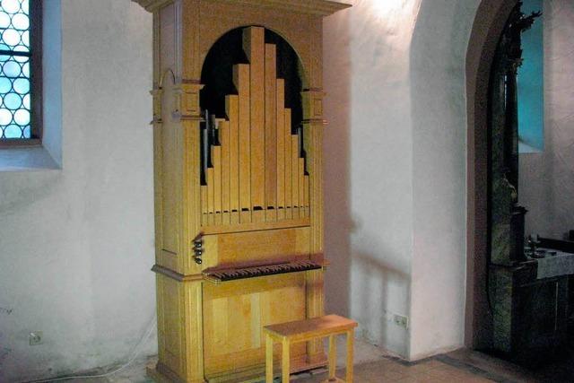 Gestiftete Orgel wird eingeweiht
