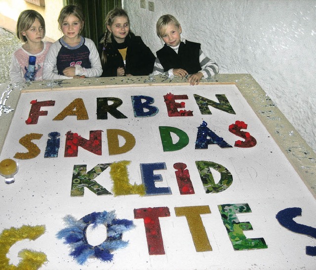 <Bildtext>Das diesjhrige Thema der Ki...gottesdienst das Erlebte. </Bildtext>   | Foto: Silke Nitz