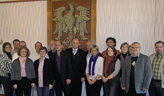 Die Besuchergruppe aus Breisach wurde ...germeister Janusz Marszalek empfangen.  | Foto: privat