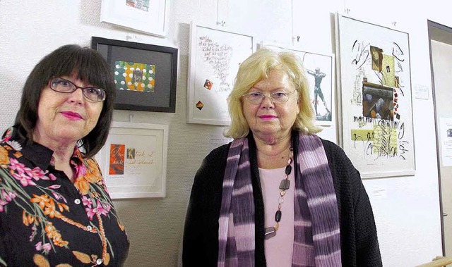 Annemarie Heitzmann und Sabine Lingner...len im Seniorenzentrum Altenheim aus.   | Foto: heidi fssel