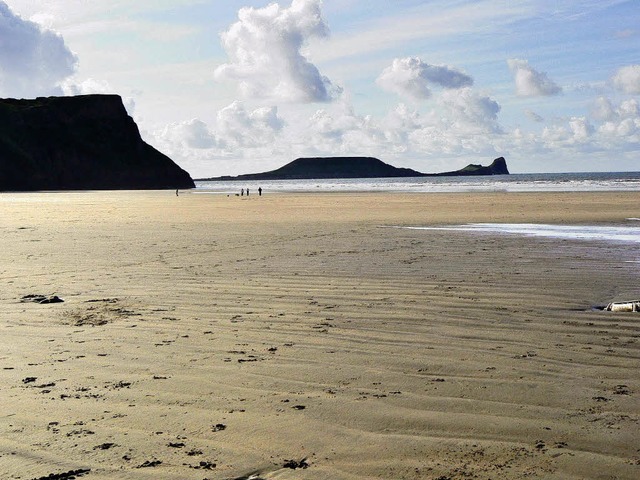 Natur pur: die Rhossili Bay auf der Halbinsel Gower bei Barry.    | Foto: Privat