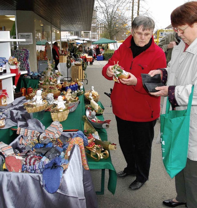 Da kann man einfach nicht widerstehen:...markt wartete mit hoher Qualitt auf.   | Foto: Frey