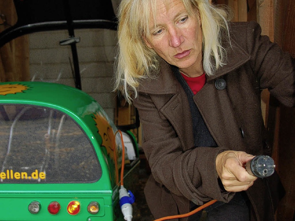 Einstecken: Eva Stegen tankt auf  | Foto: Kathrin Blum