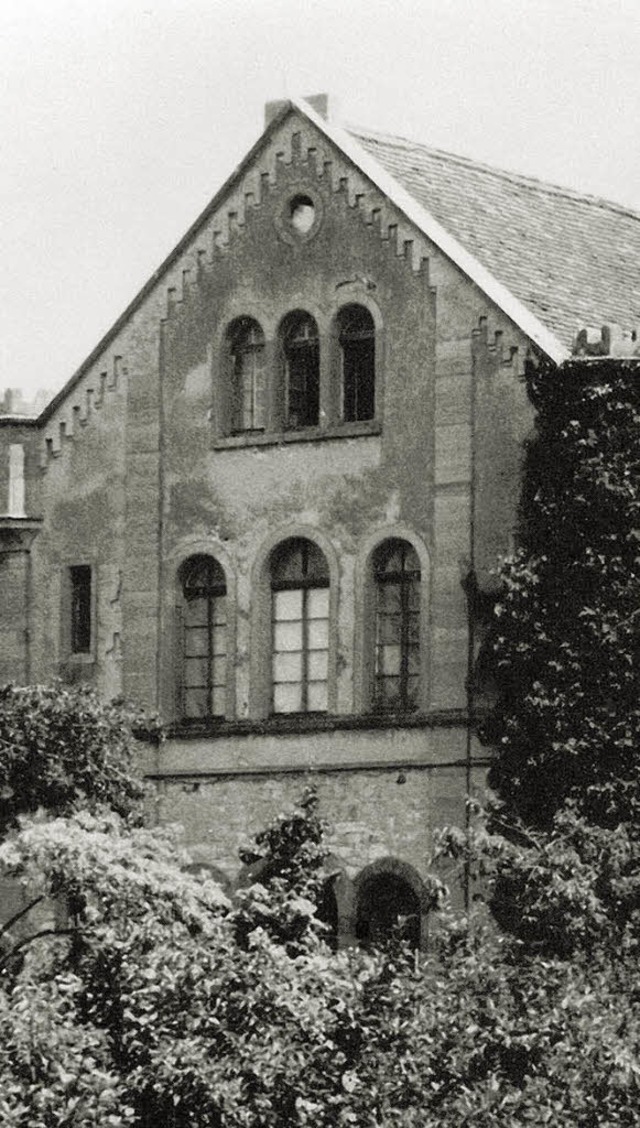 Die Mllheimer Synagoge vor ihrem Abriss 1968  | Foto: Glaubrecht