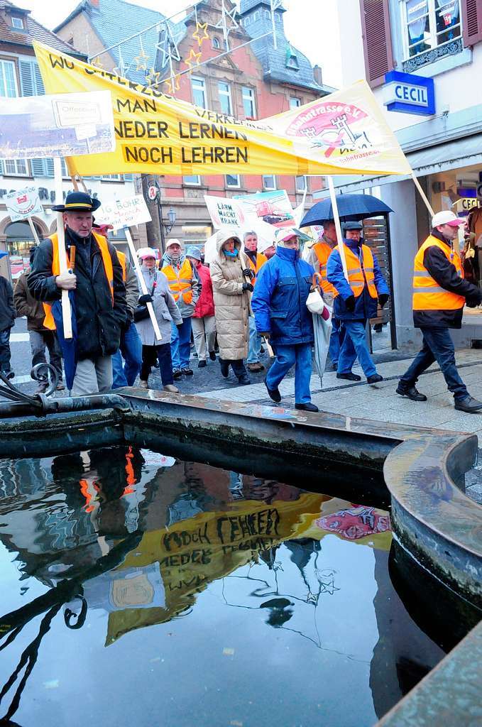 Demo in Lahr gegen die sogenannte Bndelungstrasse.