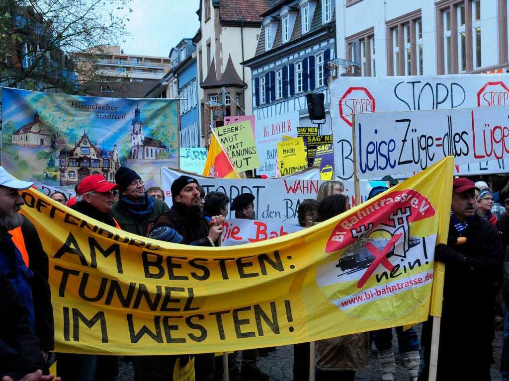 Demo in Lahr gegen die sogenannte Bndelungstrasse.