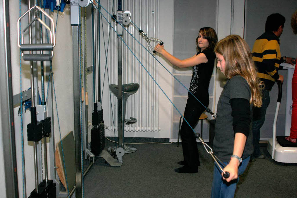 Trainieren um fit zu bleiben oder wieder fit zu werden im Therapiezentrum Klckner in der Schusterstrae. Auch das war die „Magic Night“.