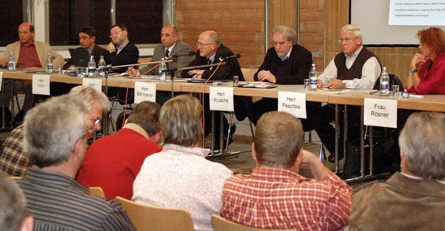 Viele Themen, viele Redner, aber recht...r bei der Brgerversammlung in Karsau   | Foto: Ralf H. Dorweiler