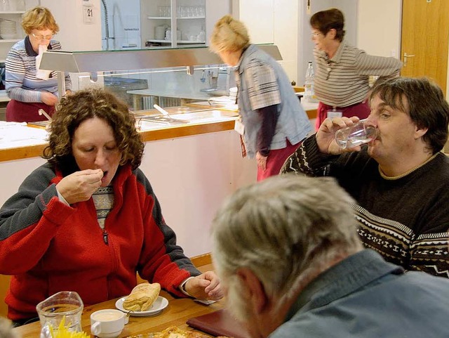 Mittagstisch im &#8222;Spatzen&#8220; der Tafel in Lrrach-Brombach.   | Foto: kuck