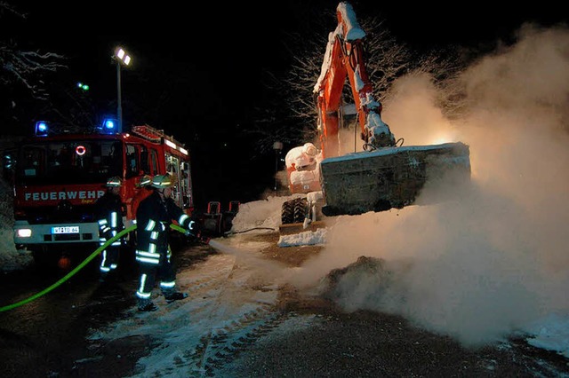 Der Schaden beim Schwelbrand  im Silo ...wehr Todtmoos  war schnell zur Stelle. 