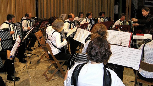 Das Herbstkonzert des Akkordeonclubs S...o &#8222;Akkordeon auf Reisen&#8220;.   | Foto: M. Haberer