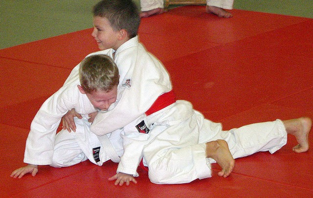 Auch der Nachwuchs kmpft schon ehrgei...n des Judoclubs Kawaishi ausgetragen.   | Foto: BZ