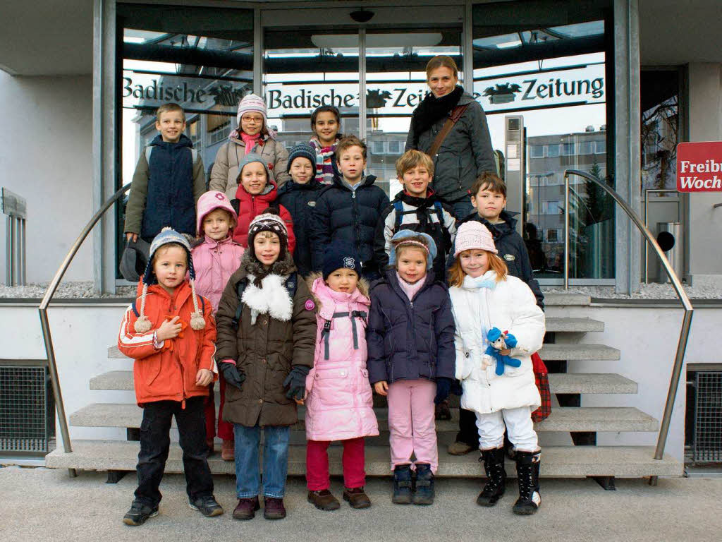 Die Lwenklasse der Oberlin Schule aus Freiburg mit ihrer Lehrerin Frau Wrz