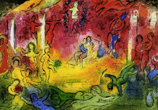 Marc Chagall: &#8222;Tempel und Geschichte des Bacchus&#8220;   | Foto: vg bild-kunst