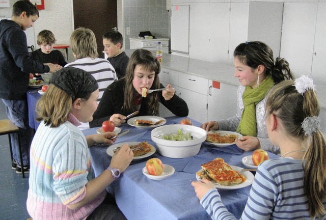 Guten Appetit! Den Schlern schmeckt, ...hulprojekt des Schulzentrums Freiamt.   | Foto: Schulzentrum