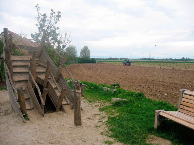 Noch ist&#8217;s Acker:  das Baugebiet  Winkelmatten III    | Foto: Ingeborg Grziwa