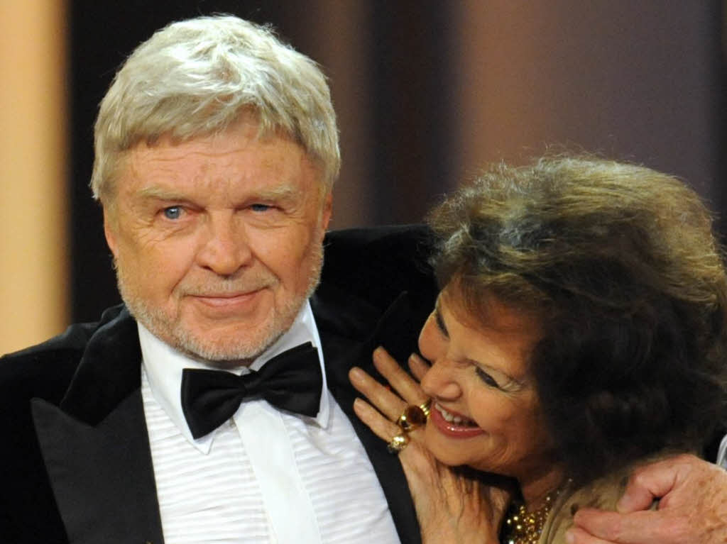 Hardy Krger, hier mit Claudia Cardinale, erhielt den Bambi fr sein Lebenswerk.