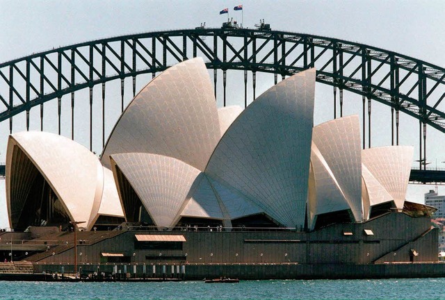 Utzons berhmtes Segeldach der Sydney-Oper   | Foto: dpa