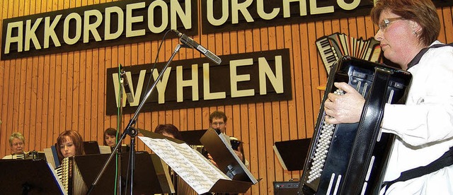 Das Akkordeon-Orchester begeisterte mit seinem vielfltigen Programm.  | Foto: Heinz Vollmar