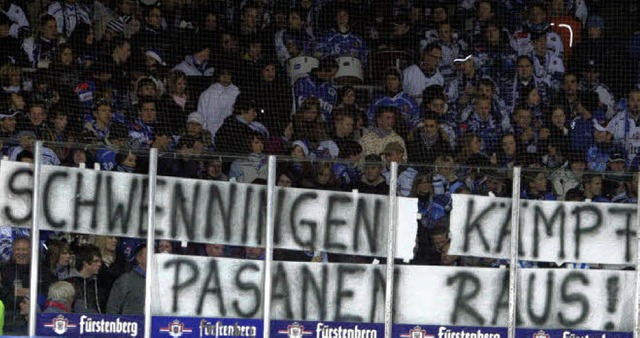 Die Geduld der SERC-Fans  ist endlich....sieg den Abschied von Trainer Pasanen.  | Foto: Reinhardt