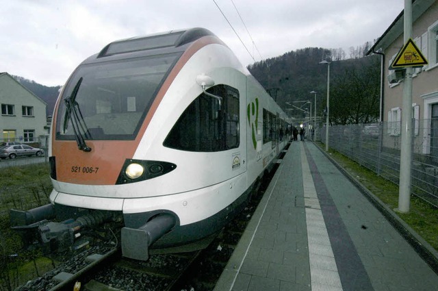 Ist der Zug fr zweitspteste Bahnverb...? Im Moment sieht es ganz danach aus.   | Foto: Robert Bergmann