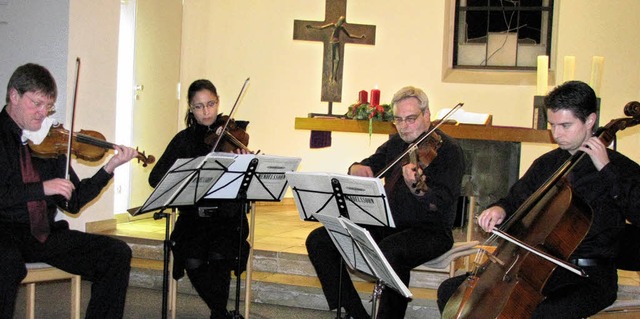 Eine Hommage an den Namenspatron und m...eim Konzert in der  Vershnungskirche.  | Foto: MICHAEL GOTTSTEIN