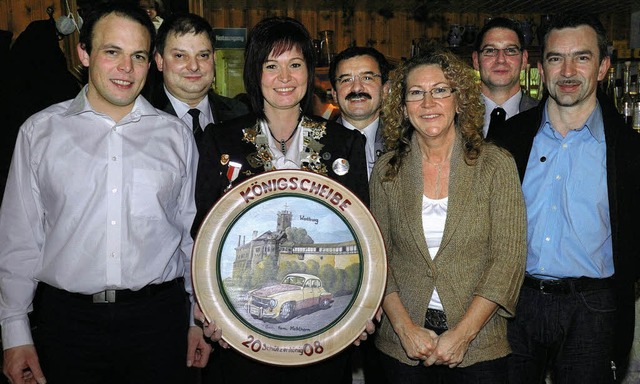 Knigsfeier in Jechtingen: Von links A... Judith Ohl, Mark Bill und Lothar Ohl.  | Foto: Jrgen Schweizer