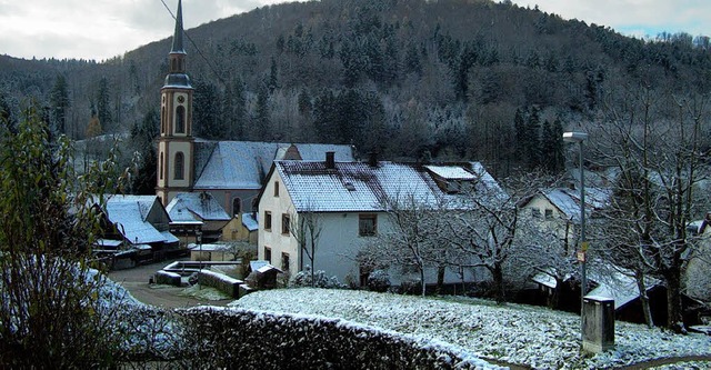 Leichter Schnee fiel in Ettenheimmnster.   | Foto: Patrick Ohnemus