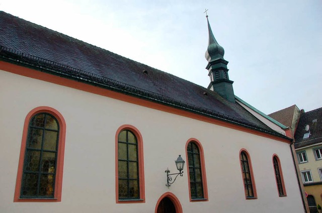 Die Stadtkapelle steht am zweiten Adve...m Abend findet ein Gottesdienst statt.  | Foto: Philipp Rassbach