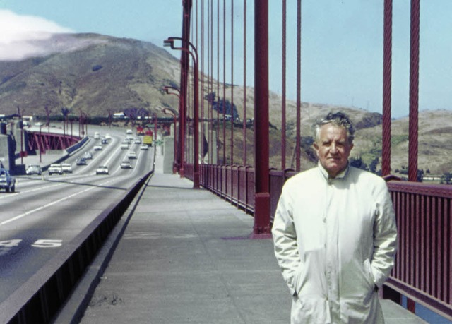 Grenzerfahrung: Der Kybernetiker    Max Bense an der Golden Gate Bridge   | Foto: bz