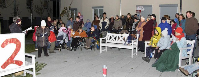 &#8222;Lebendiger Adventskalender&#822...um dritten Mal veranstalteten Aktion.   | Foto: A. peter