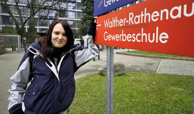 Ihren Berufsschulunterricht hat Anna Z...r-Rathenau-Gewerbeschule in Freiburg.   | Foto: Ingo Schneider