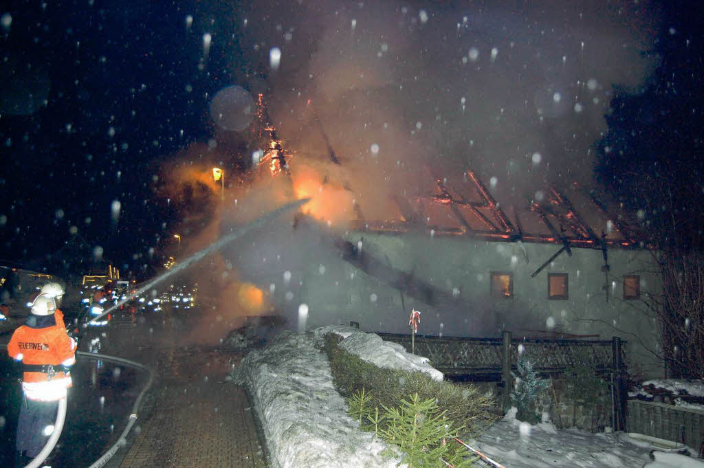Großeinsatz für die Feuerwehr in Lenzkirch Großeinsatz für die Feuerwehr in Lenzkirch