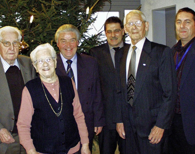 Bei der vorweihnachtlichen Feier der S...bsratsvorsitzende  Klaus Schmidt.       | Foto: paul Schleer