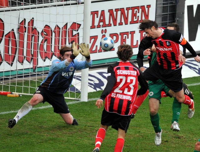 SC Freiburg siegt gegen RWO.  | Foto: Patrick Seeger