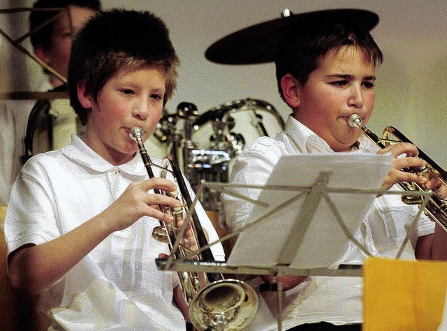 Konzentriert bei der Sache: Musiker des Jugendorchesters.   | Foto: Wolfgang Knstle