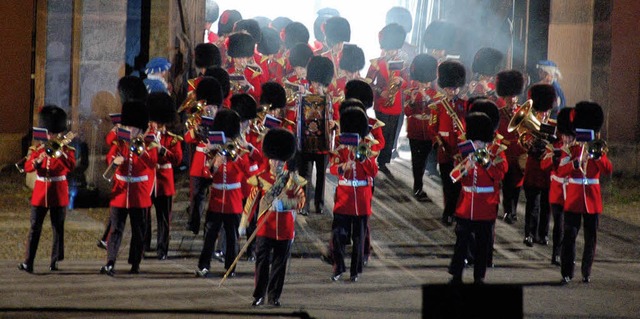 Die Regimentskapelle der Coldstream Gu...hepunkten des Militrmusikfestivals.   | Foto: Daniel Gramespacher