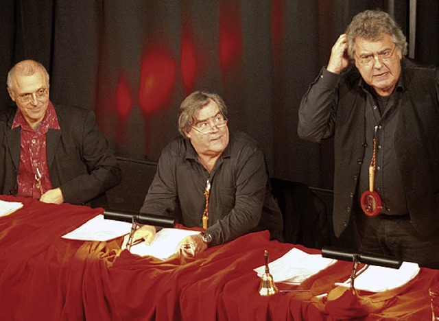 Jo Jung,  Hubertus Gertzen und  Gastgeber Klaus Sprkel.  | Foto: Hge