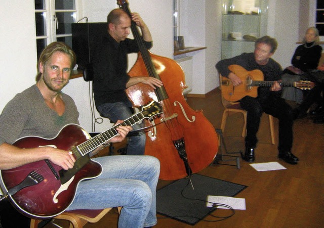 Jazz und Swing vom Feinsten brachten A...nd Manfred Fuchs in Grunern zu Gehr.   | Foto: Anne Freyer