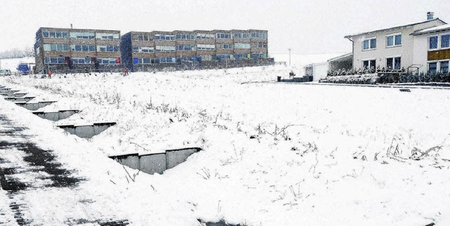 Die Siedlung Bhlstrae in winterlicher Tristesse   | Foto: Sigwart