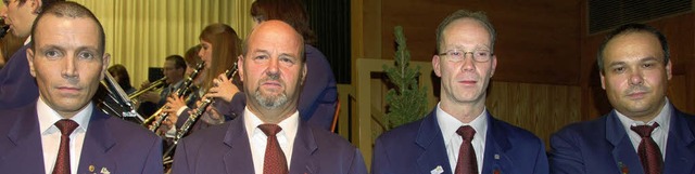 <Bildtext>Vorsitzender Michael Moser e... Peter Stratz</Bildtext> (von links).   | Foto: Elfriede Mosmann