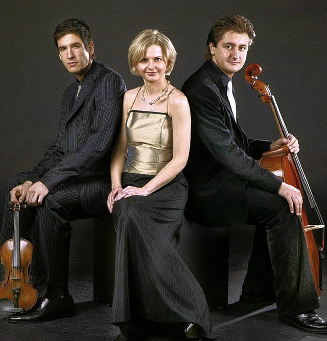 Das &#8222;Trio Elgiaque&#8220; gastiert im Rosenhof.    | Foto: BZ