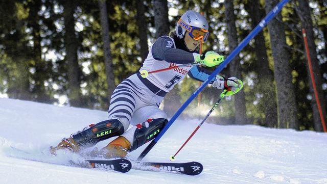 Veronika Fus vom Ski-Club Freiburg steht im Jugendkader  von Baden-Wrttemberg.   | Foto: Matthias Kaufhold