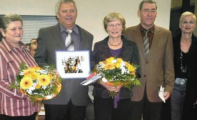 Abschied in den Ruhestand (von links):...Personalratsvorsitzende Ellen Fischer   | Foto: Dieter Fink