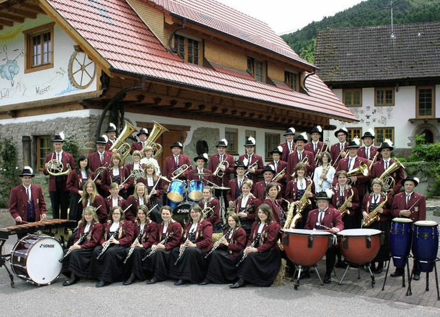 Das Orchester des MV Prinzbach-Schnbe...in der   Festhalle Biberach  spielen.   | Foto: BZ