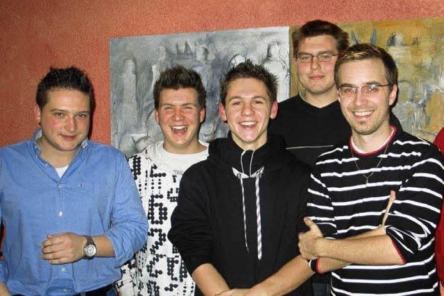 Die fünf Youngster vom Männerchor