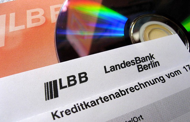 Unterwegs geklaut: Kreditkartenabrechnung der LBB   | Foto: dpa