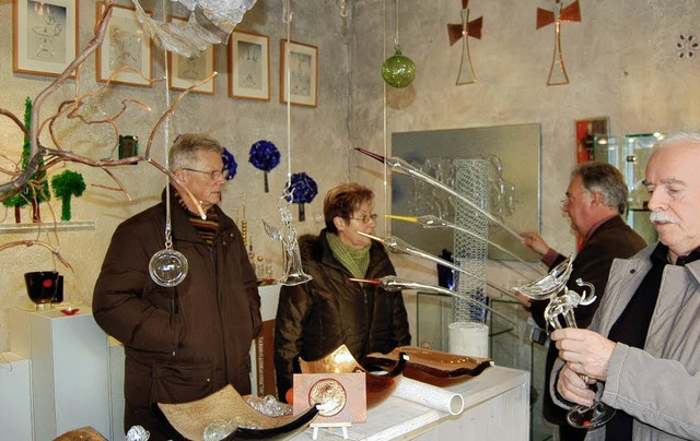 In der Werkstatt von Wilfried Markus gab es eine Menge zu entdecken.   | Foto: Valentin Ade