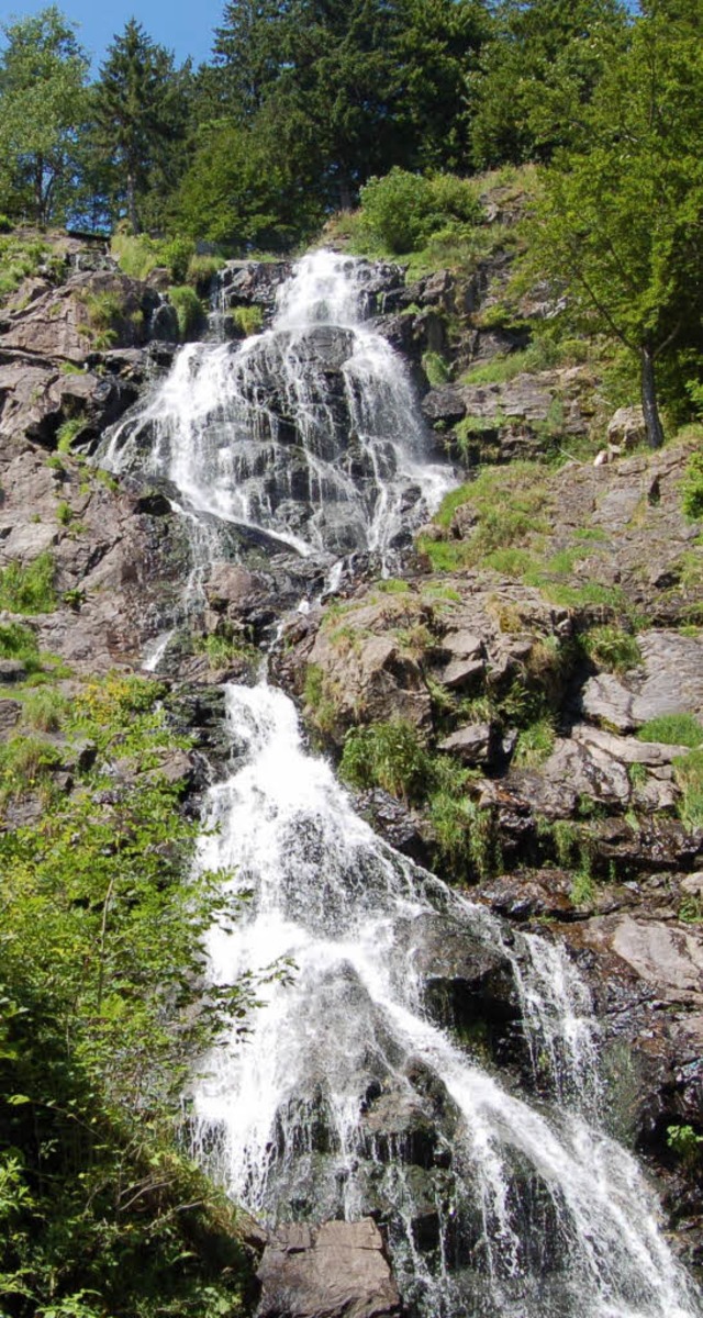 Viele Besucher fahren in den Schwarzwald, um den Wasserfall zu sehen.   | Foto: Jger