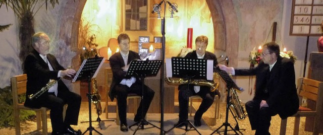 Das Subito-Saxofon-Quartett       spielte in Mappach.  | Foto: privat